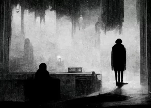 Person vandrar orkeslöst från ett socialkontor