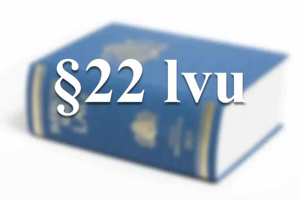 Paragraf 22 lvu och en lagbok