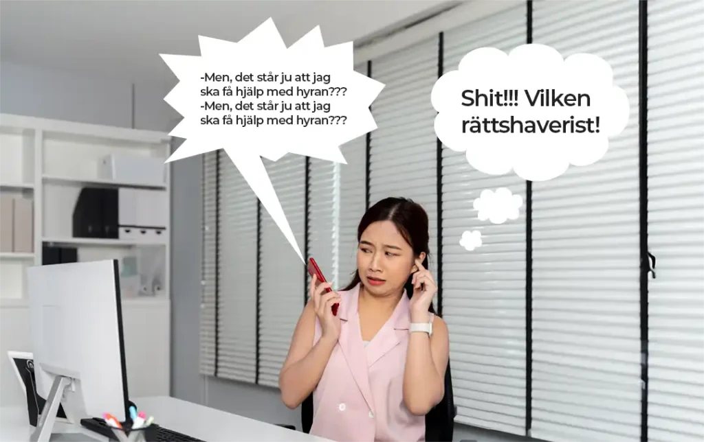 Socialsekreterar får ett samtal tror det är en rättshaverist